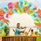 45 Pcs Hawaiian Party Decorations Tropical Tiki Balloons (Aqua Blue, Rose Red, Orange, Light Pink, Light Green)